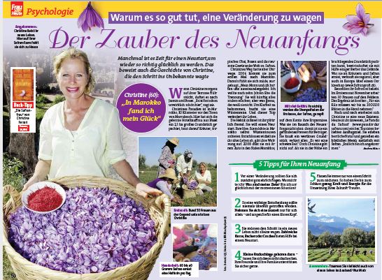 Gelungener Artikel über die Safranfrau Christine Ferrari